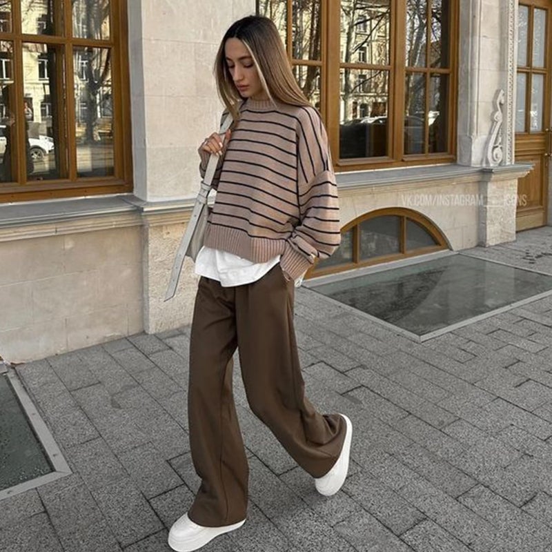 NEW YOUNG 3 Pack Women's Wide Leg Pants with Pockets High Waist Loose Sweatpants Casual Lounge Yoga Workout Palazzo - Image 3